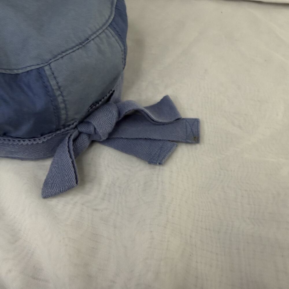 Vintage Juicy Couture Cadet Style Flat Cap Blue 100% Cotton - Picture 8 of 11